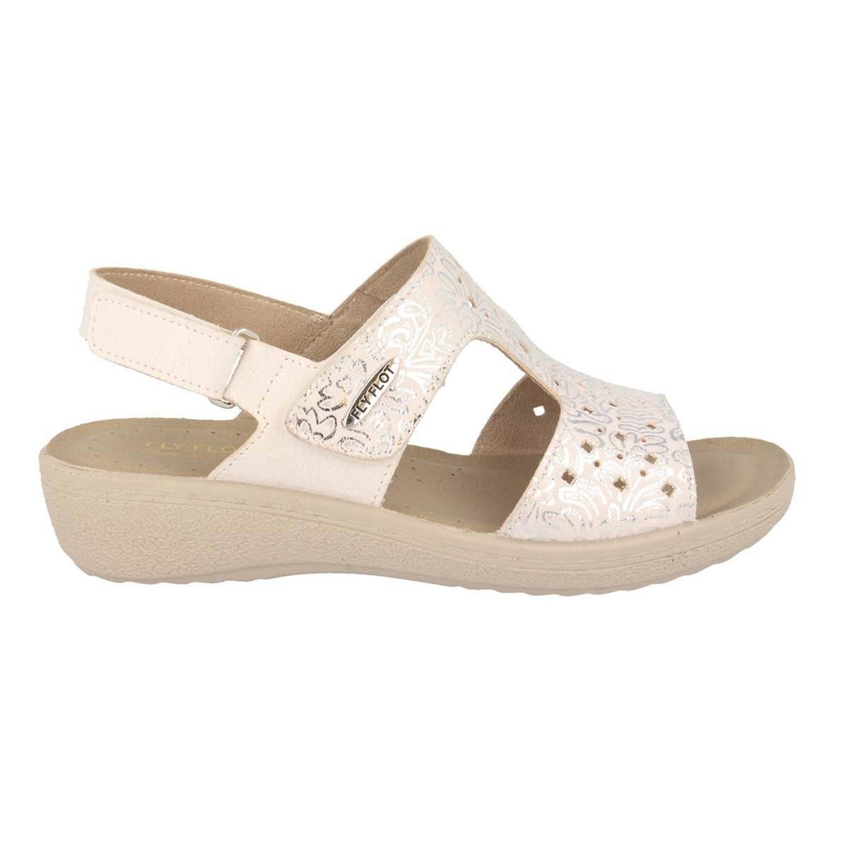 fly white sandals
